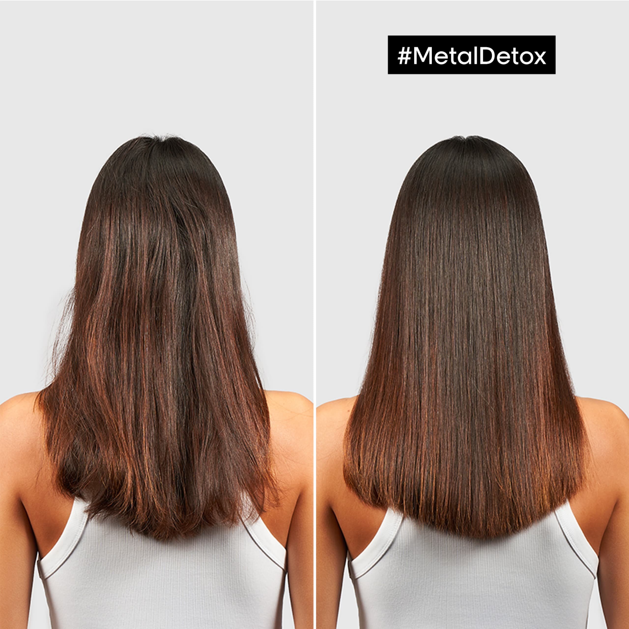 Antes y después Metal Detox L'Oréal Professionnel